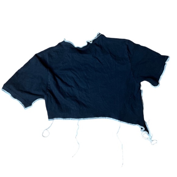 Nike AIR Reworked Contrast Stitch Asymmetrical Crop Top - Picture 5 of 6